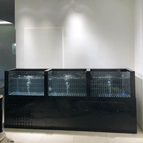 海鲜池商用冷水海鲜贝类池超市专用海鲜缸可移动海鲜鱼缸定制海缸