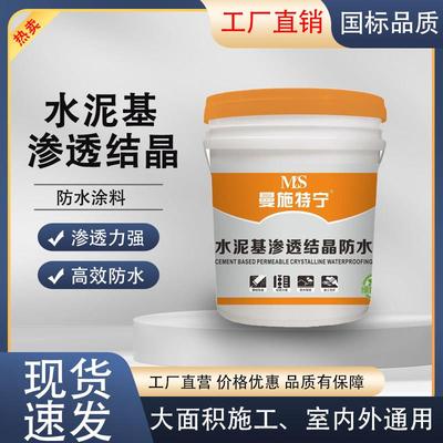 水泥基渗透结晶型防水涂料防水混凝土基面桥梁隧道大坝外墙施工快