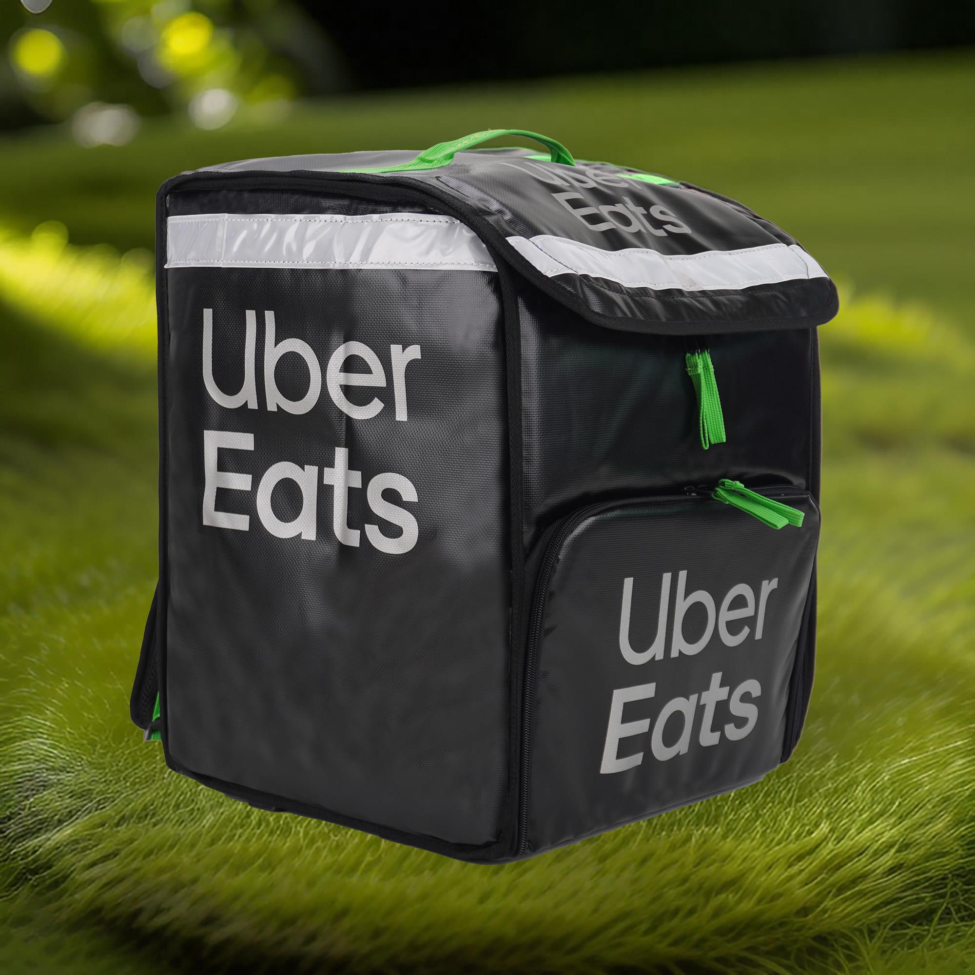 跨境爆款UberEats优步外送箱骑手车载配送快餐盒饭披萨外送保温箱
