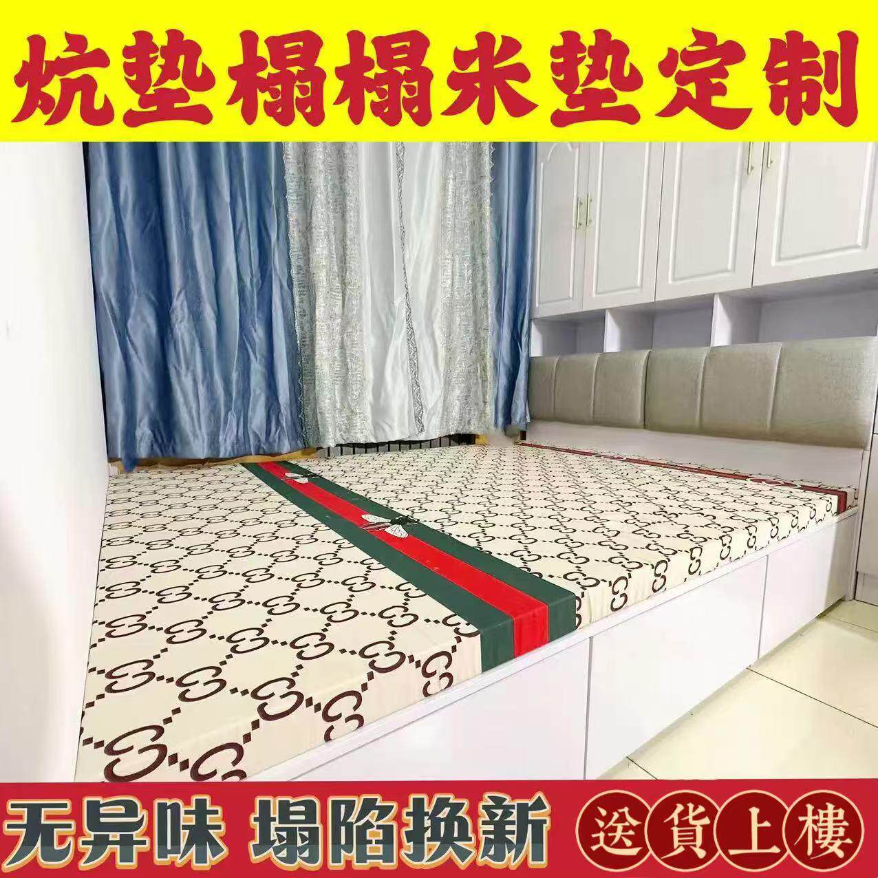 高密度硅胶回弹棉床垫加厚加硬沙发垫飘窗垫学生垫子榻榻米垫定做