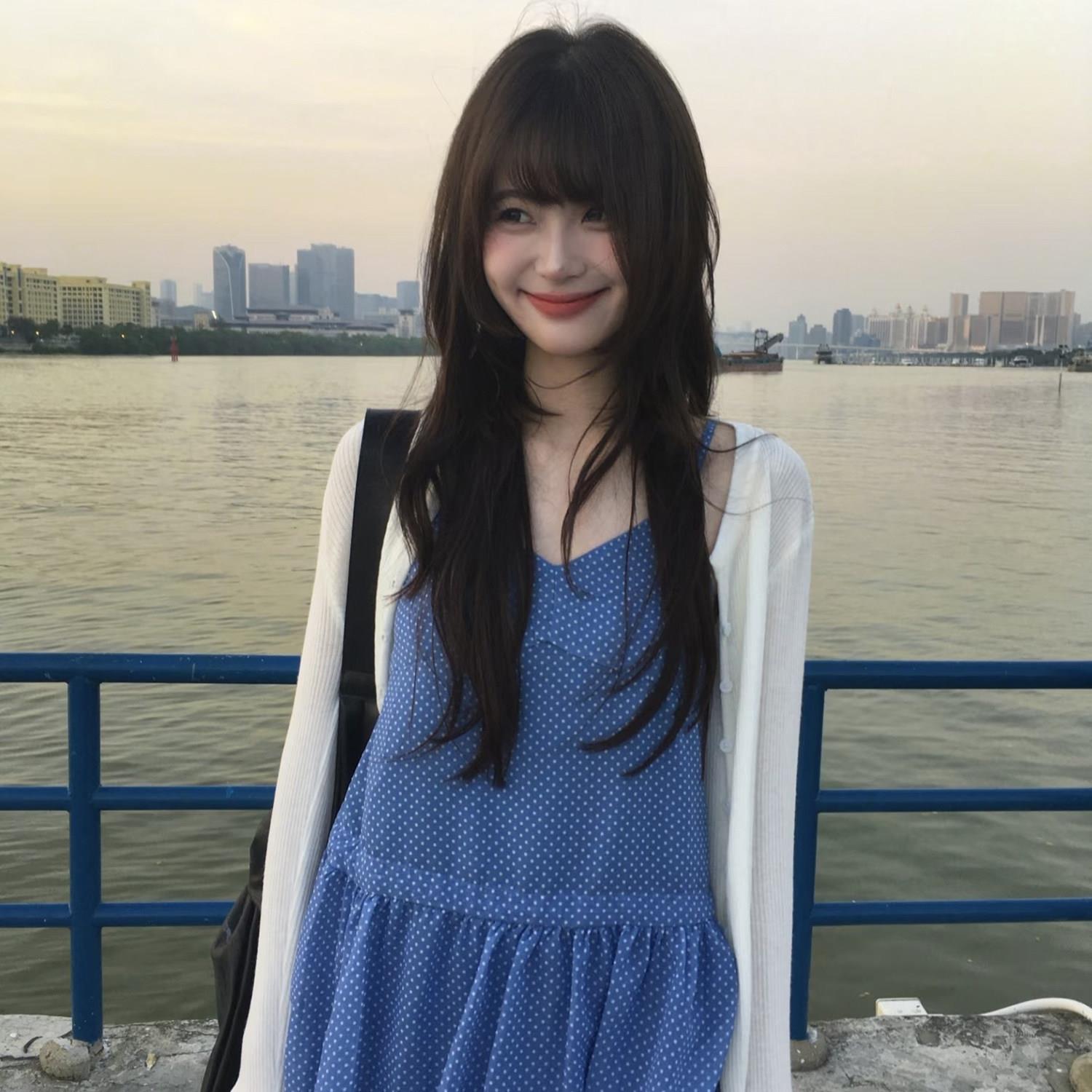 假发女长发自然仿真精修高层次黑长直发古早日系lolita日常全头套
