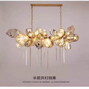 北欧简约客厅吊灯设计师艺术感创意个性水晶饭厅后现代轻奢吊灯