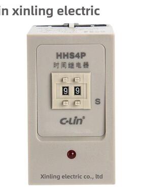 新陵牌Hhs4P (Js14P) 0.99S 9.9S 99S改进型时间继电器Ac220V 380