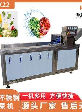 广东叶菜蔬菜清洗机厂家大枣灰枣气泡喷淋双重清洗机清洗风干线