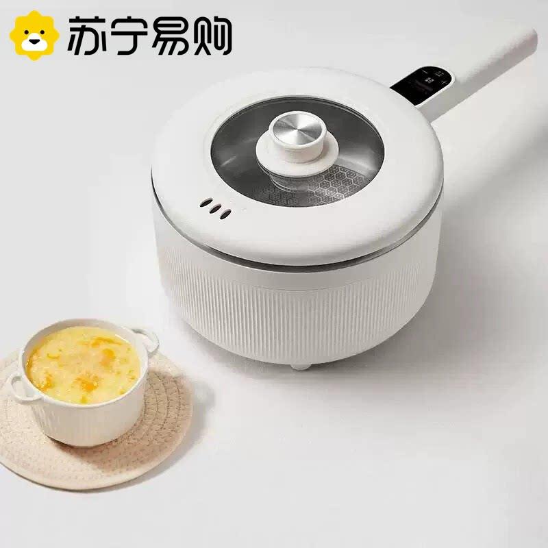 苏宁婴儿辅食锅多功能蒸煮一体不锈钢快煮锅宝宝专用小奶锅2872Z