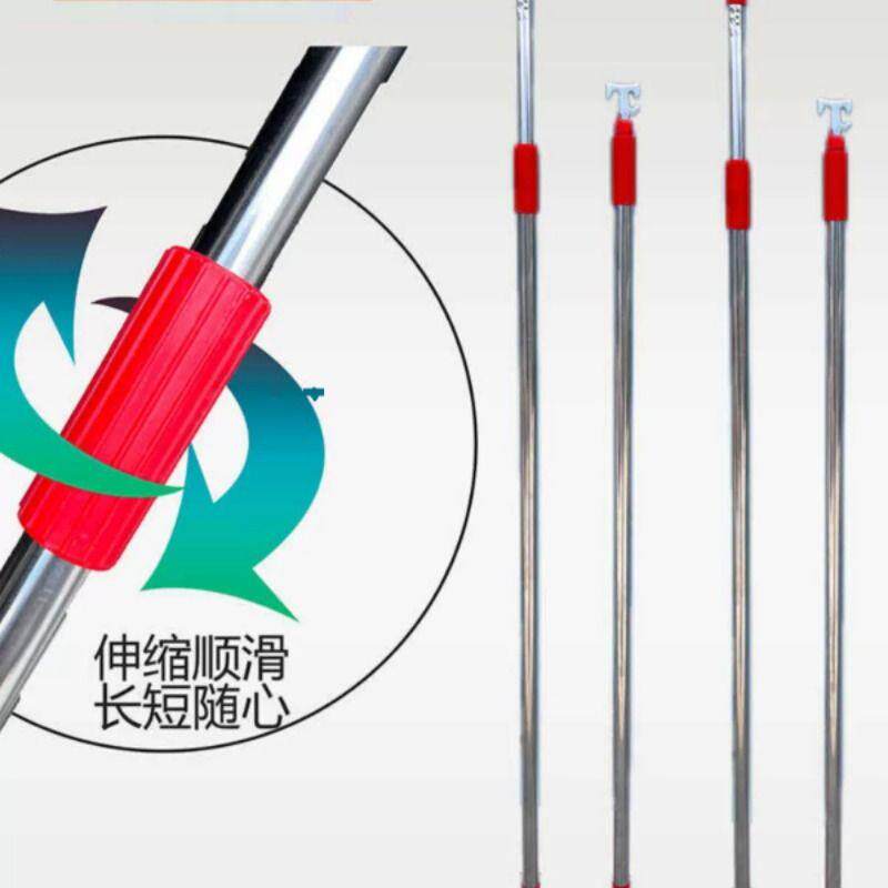 不锈钢伸缩推拉杆折叠阁楼楼梯配件蜂巢天棚卷帘门晾衣杆多功能