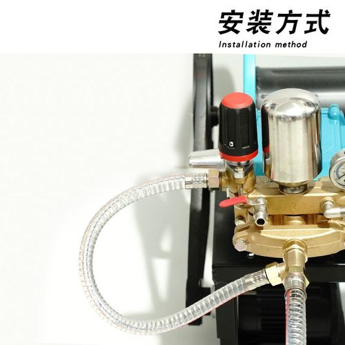 铜回水三铜打药机改装增压神器26/60型柱塞泵接进V水配件回流全套