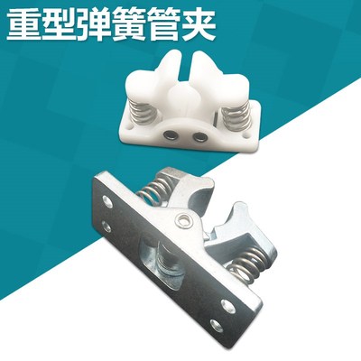 管夹固定支架管架l固定卡扣圆钢圆管 碰珠锁 电管绕线盘固定底座