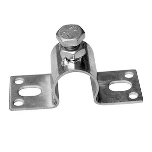 顶丝管卡镀锌猪用饮水器配v件猪场水管固定管夹骑马卡活动卡扣4分