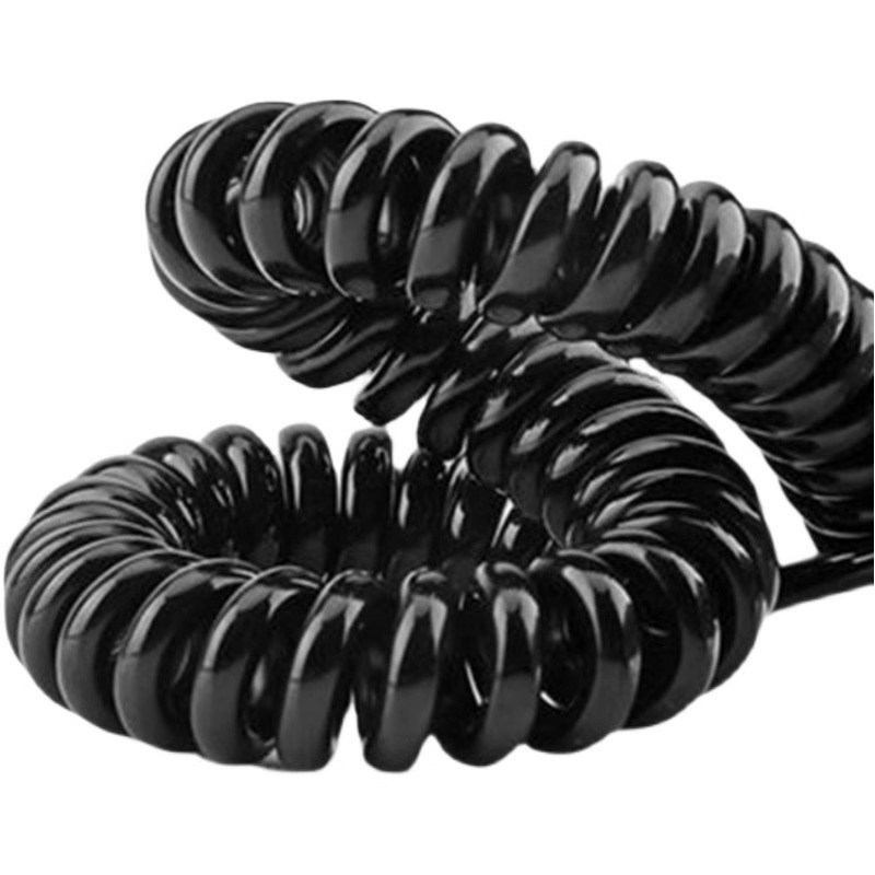 国标纯铜弹簧线螺旋伸缩电线2r 3 4 5 6芯伸缩电源线7 8芯X0.5平