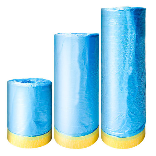 汽车喷漆c专用遮蔽膜油漆美纹遮蔽纸喷涂遮蔽保护膜防尘放油漆高