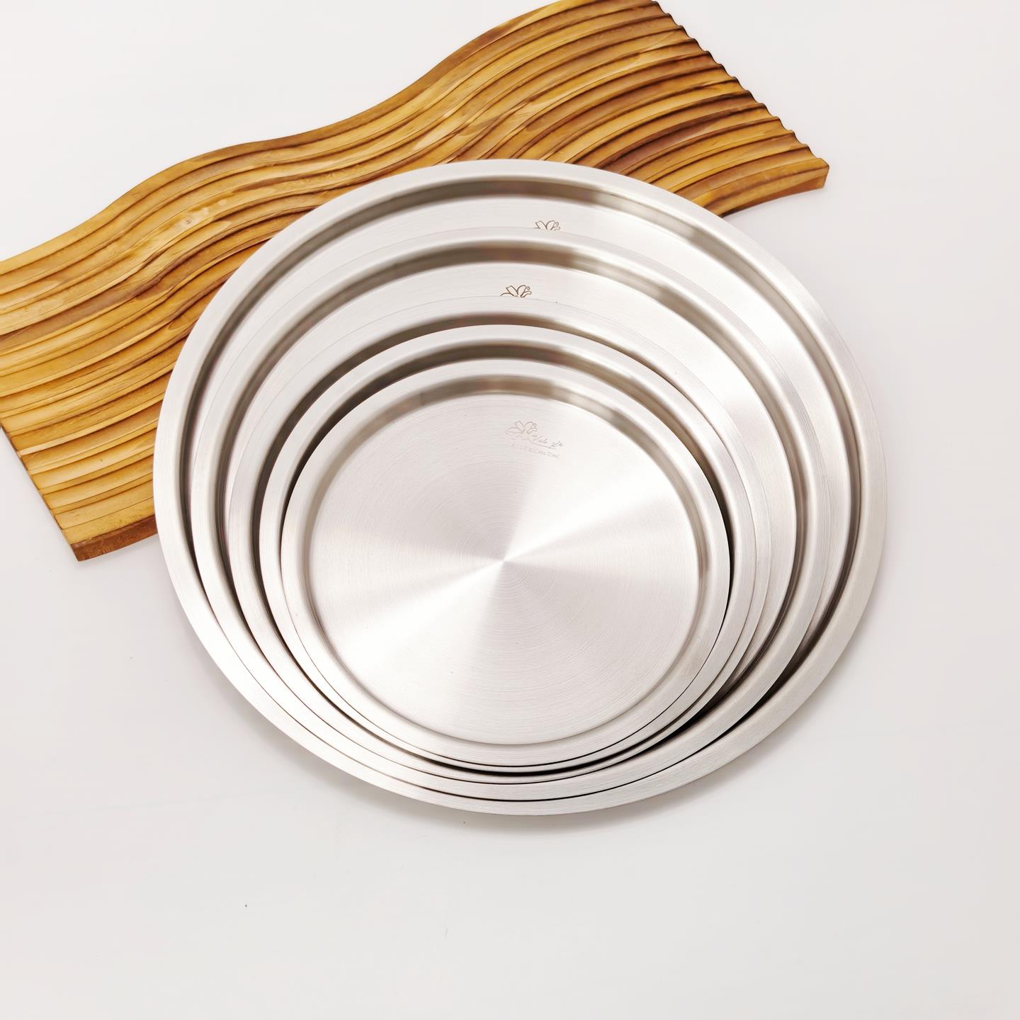 18/10不锈钢锅盖家用炒锅盖子加厚保鲜盖碗公盖子通用16-28cm