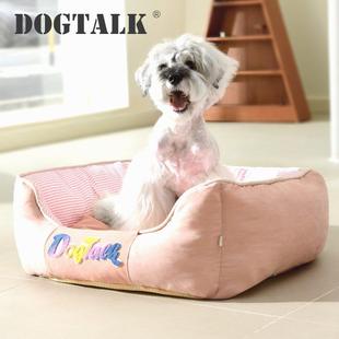 保暖小型犬四季 DogTalk深睡半圆狗窝猫窝可拆洗冬季 通用宠物垫子
