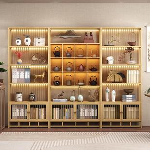 置物架多宝阁摆件书柜客厅隔断家用茶叶柜展示柜 博古架实惠新中式