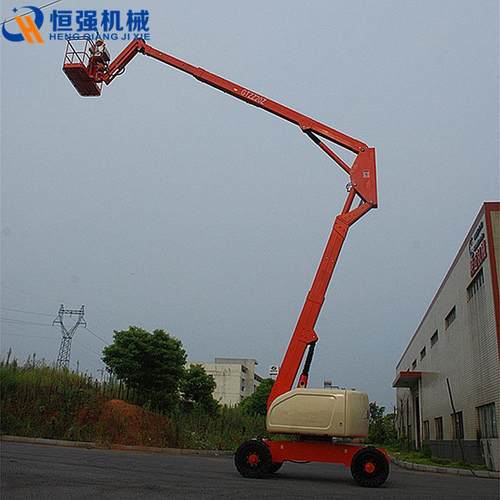 60度旋转16米高空作业车自行走曲臂式升降机电动防滑载人