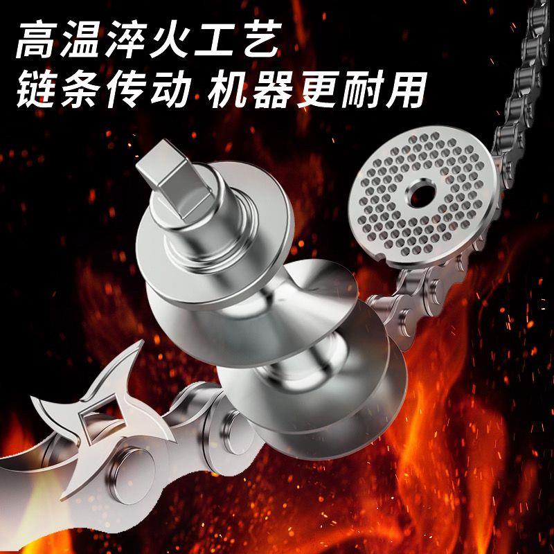 绞肉机商用电动不锈钢台式多功能大型碎肉切片灌肠机大功率绞切机图片