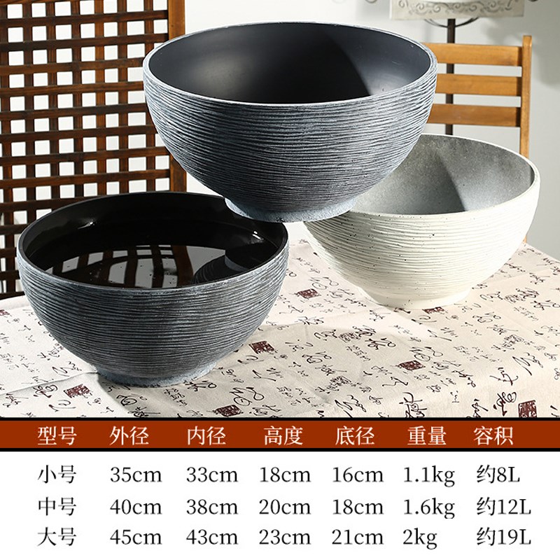 非遗漆扇桶专用漂漆颜料染水缸摆摊手工diy容器大号无孔睡碗莲盆
