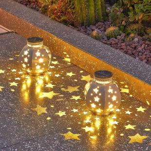 饰花园氛围布置星星光影挂灯 太阳能小夜灯户外庭院家用防水阳台装
