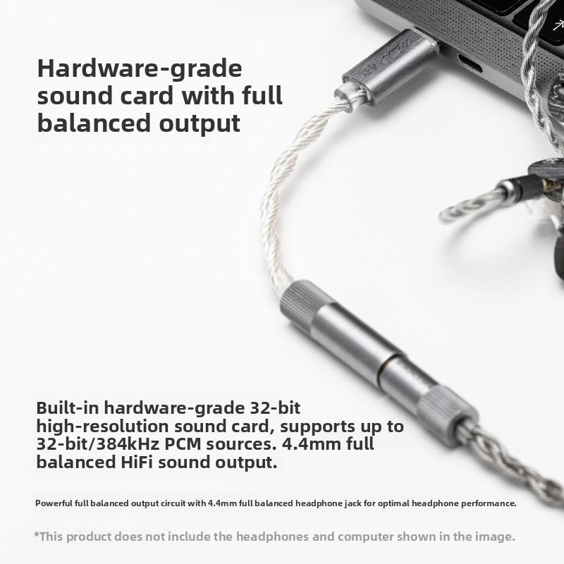 水月宇Echo Echo- b Balanced 4.4便携式数字音频解码适配器电缆