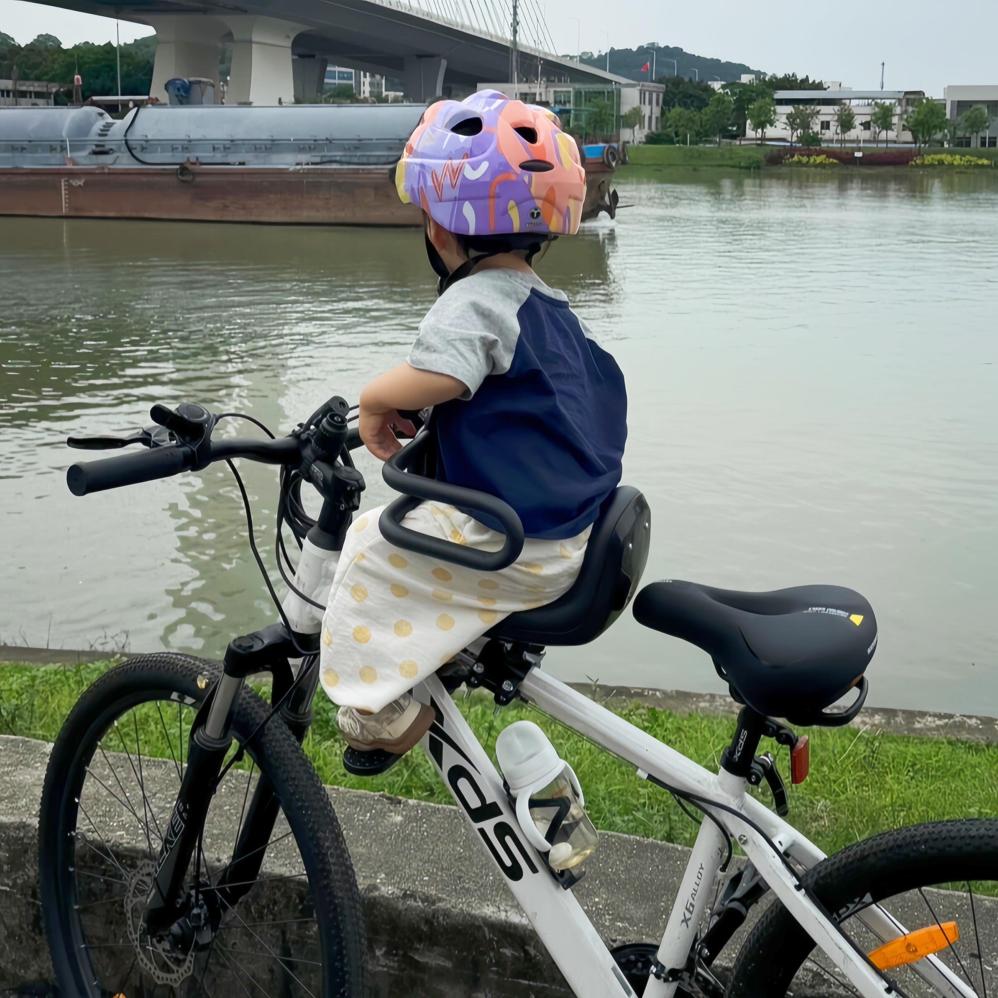 山地车儿童座椅前置折叠单车自行车宝宝安全小孩坐椅脚踏变速车凳