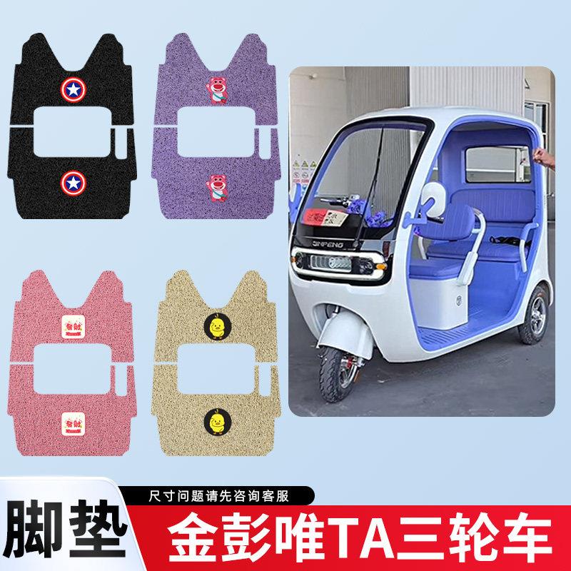 金彭唯TA电动三轮车脚垫JP1000DZK-8A防水防滑脚垫丝圈耐用踏板垫