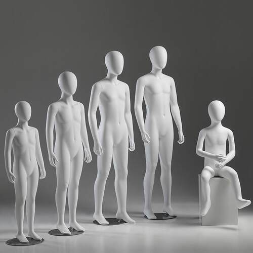 Matte儿童的模型服装娃娃坐模型儿童服装商店橱窗道具女青少年大