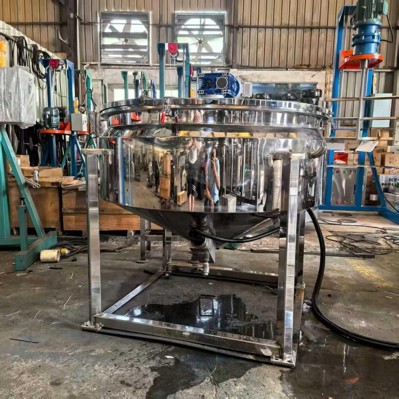 洗涤精洗剂设备搅拌机胶水.脱模剂泡泡水洁生产设备05-1QXC5吨液