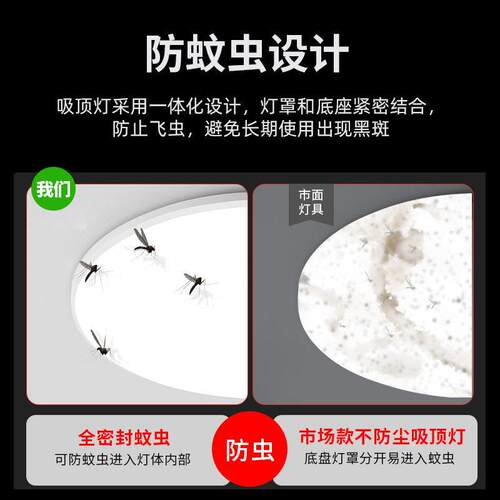 ld三防吸顶灯超薄圆阳形防水卫生QS-XDD-Se间浴室台卧道室厨卫灯