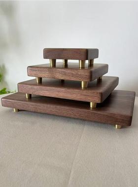 采购产品北美黑胡桃矩形底座装饰品，手工艺品，花瓶，佛像，奇怪