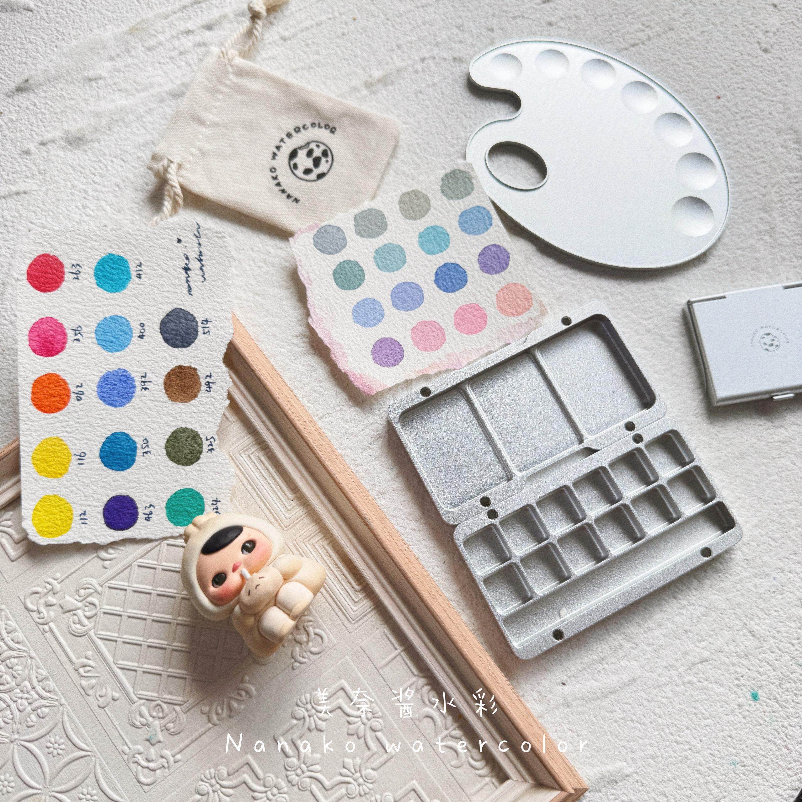 铝合金调色盘水彩颜料分装盒定制水彩盒子收纳盒,文具电教/文化用品/商务用品,水彩颜料,淘宝优惠券,粉丝福利购,淘宝优惠卷