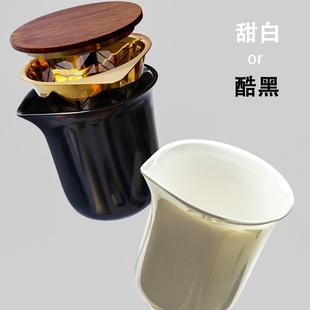 现代轻奢礼简约商务品可萃分陶瓷快ZMK客杯茶水离便携旅行茶具冷