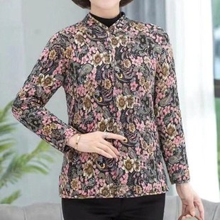 驼绒 弹力棉 棉服中老i年妈妈奶奶装 加厚加大抗寒保暖休闲外套冬季