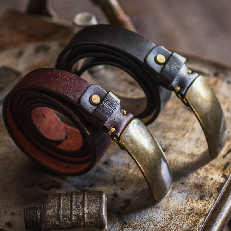 牛爷 阿美咔叽男士n手工皮带复古工装牛仔裤真皮针扣植鞣牛皮带,服饰配件/皮带/帽子/围巾,腰带/皮带/腰链,淘宝优惠券,粉丝福利购,淘宝优惠卷