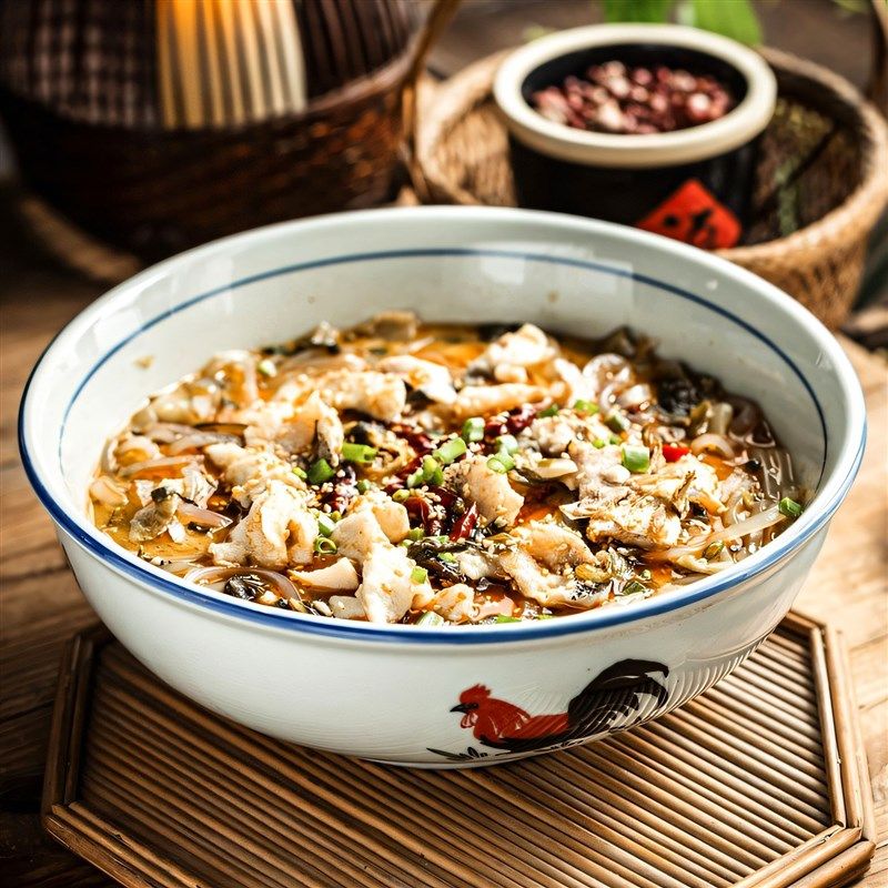 水煮肉片大碗酸菜鱼碗家用大盆碗陶瓷碗大圆盘釉下彩餐具深口盘子,厨房/烹饪用具,配菜/备菜盘,淘宝优惠券,粉丝福利购,淘宝优惠卷