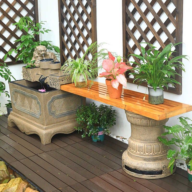 户外大型鱼池流水新中式庭院花A园阳台布景循环水景观装饰造景摆,家居饰品,户外/庭院摆件,淘宝优惠券,粉丝福利购,淘宝优惠卷