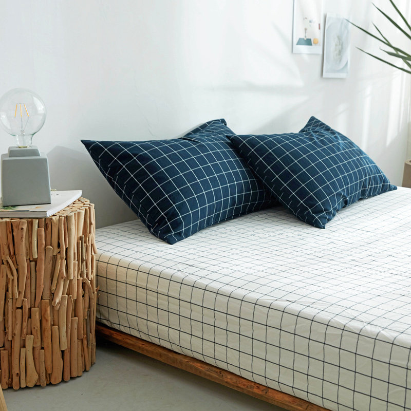 纯棉床单b被罩单件夏季薄款家用水洗棉宿舍单人防滑全包床笠床罩,床上用品,床笠,淘宝优惠券,粉丝福利购,淘宝优惠卷