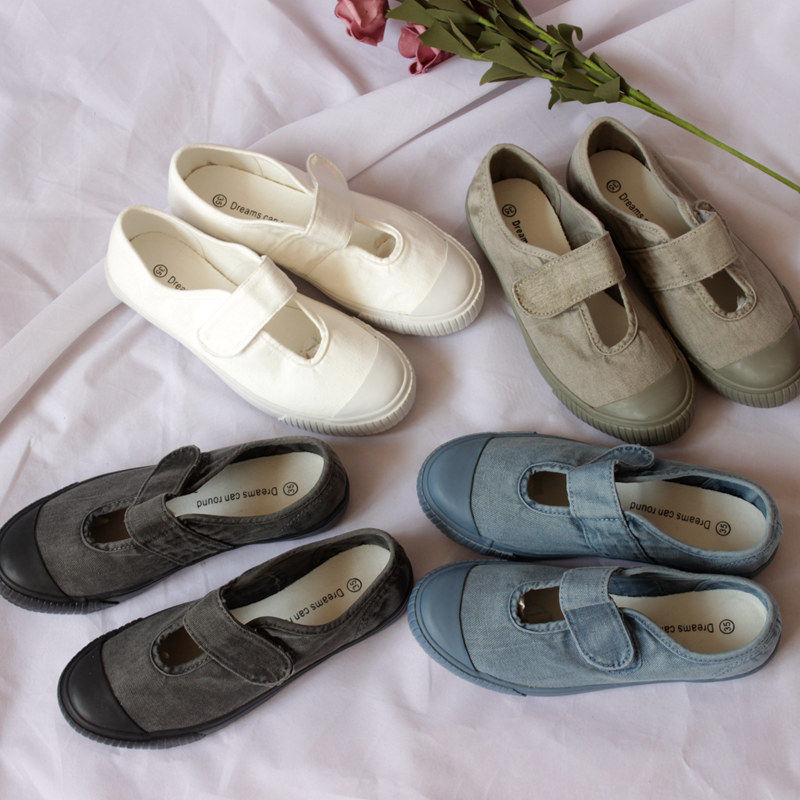 春夏新款山本风女布鞋小白t鞋平底帆布鞋复古潮流百搭休闲鞋魔术,女鞋,帆布鞋,淘宝优惠券,粉丝福利购,淘宝优惠卷