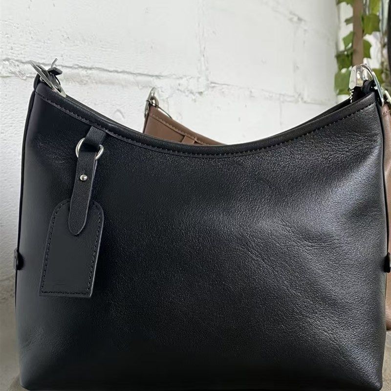 2025新款水晶植物鞣牛皮大容量极简时尚单肩腋窝手提袋通勤高端女,箱包皮具/热销女包/男包,托特包,淘宝优惠券,粉丝福利购,淘宝优惠卷