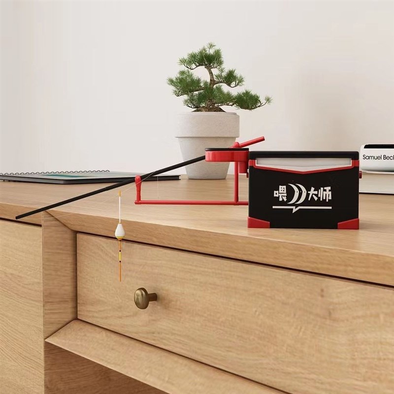 迷你钓箱模型摆件车载香薰创意钓箱鱼竿摆件3D打印袖珍小钓箱