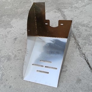 新款膨化机配件多l功能五谷杂粮漏斗出料斗不锈钢接料斗专用簸箕