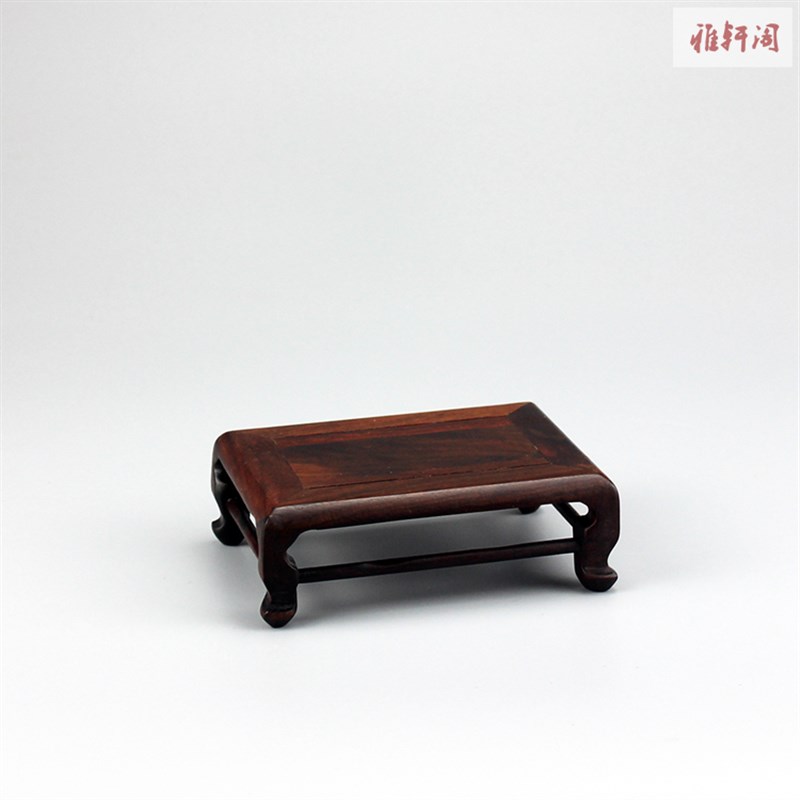 交趾黄檀红酸枝木微型盆栽中式展示托架茶壶香炉花瓶摆件饰品底座