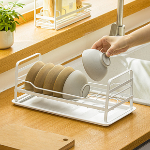 厨房置物架放碗架l餐具收纳神器家用沥水架碗盘架橱柜内放碗托支