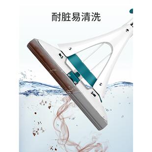 挤水胶棉头布大号超 1PKN海绵拖把吸水家用一拖免手洗净对折式