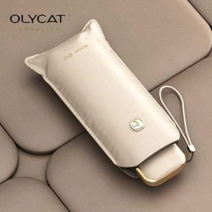 OLYCAT五折迷你口袋伞黑胶遮阳防晒防紫外线晴雨伞两用广告伞