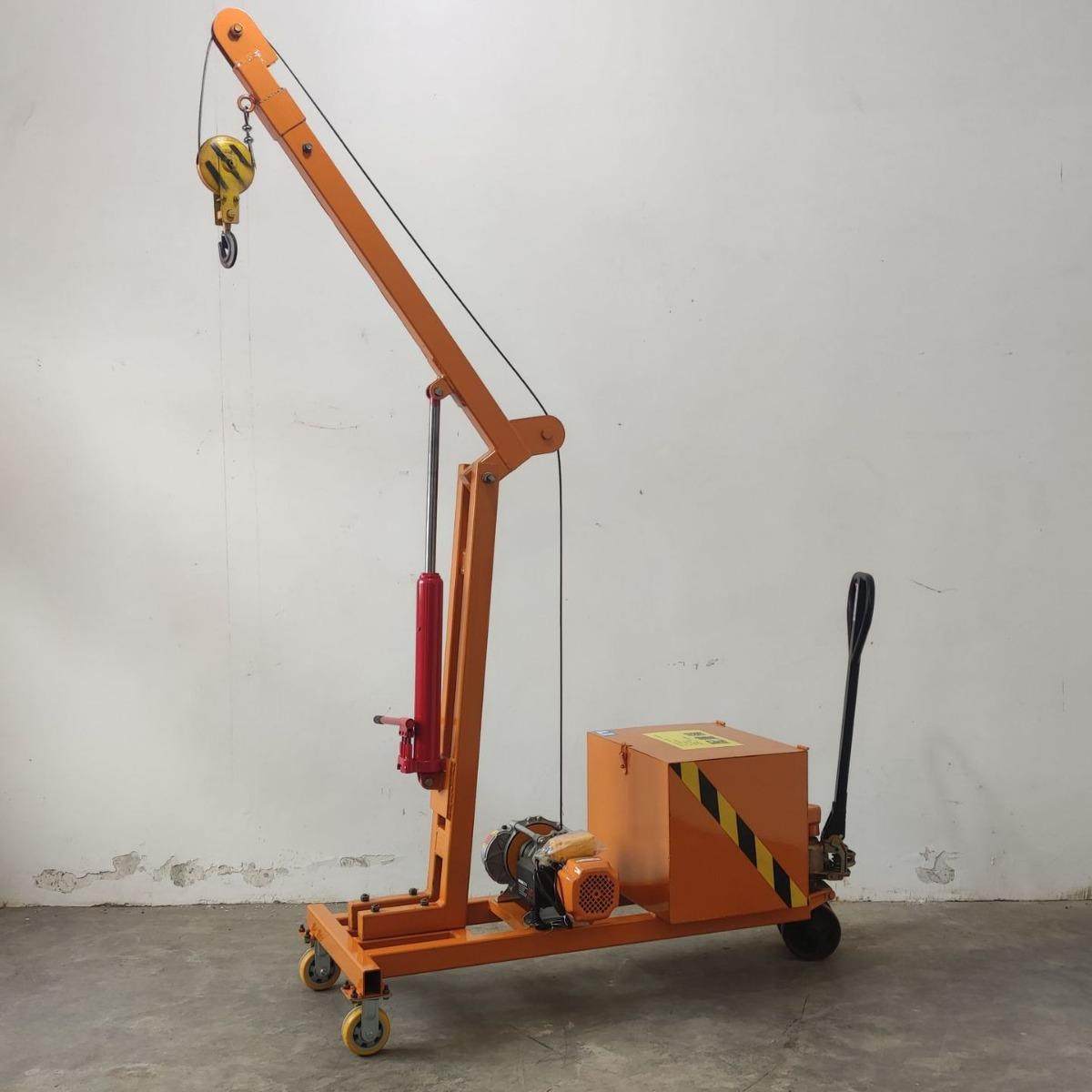 移动式旋转液压小吊车车间电动行走平衡式搬运小吊机0.5T单臂吊