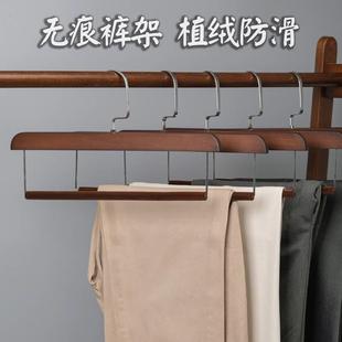夹子挂裤 衣架裤 夹家用裤 挂 裙夹木裤 架实木裤 无痕防滑裤 子架木质裤