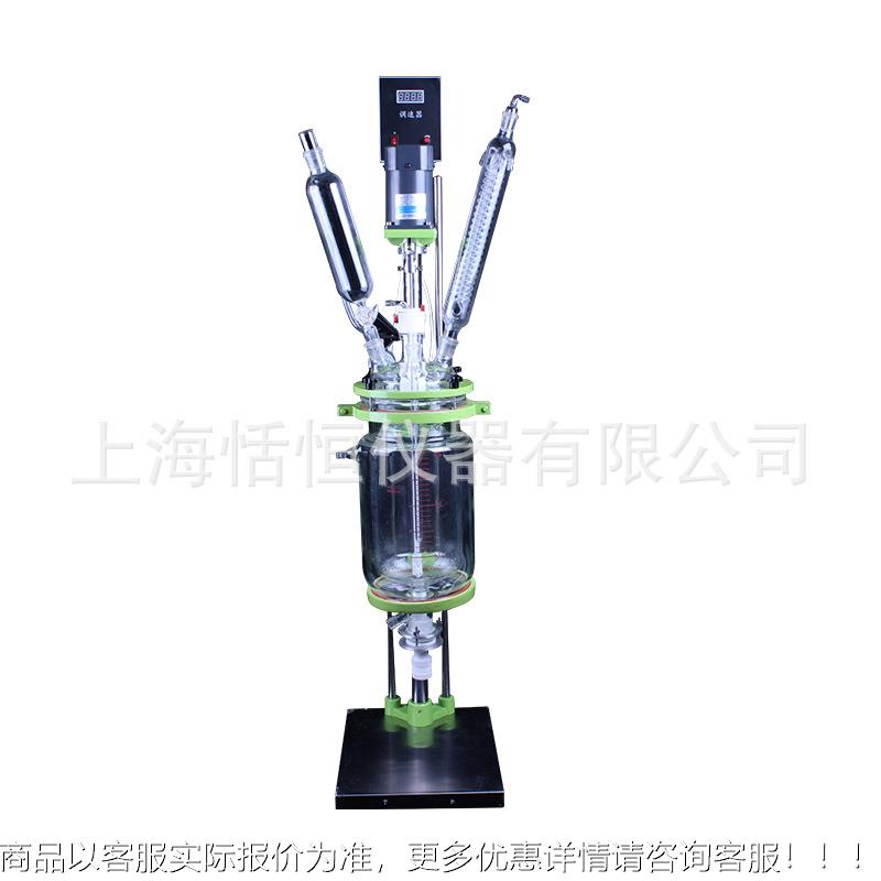 应实验反应釜玻璃反器 1L2L5L1L2RAT系列0L50L100L双层 玻0璃反应