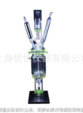 应实验反应釜玻璃反器 1L2L5L1L2RAT系列0L50L100L双层 玻0璃反应