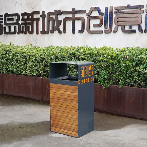 户外垃圾桶不锈钢环卫果皮箱商场公园小区学校室外碳钢板垃圾箱