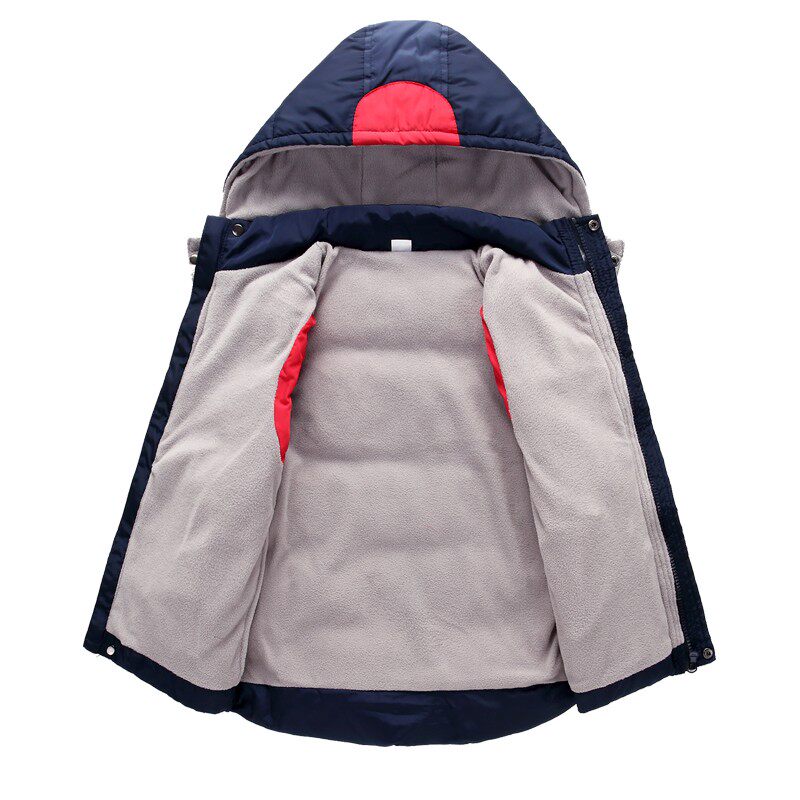 反季新款儿童羽绒棉服马甲加厚中小童宝宝加厚背心男女童连帽外套